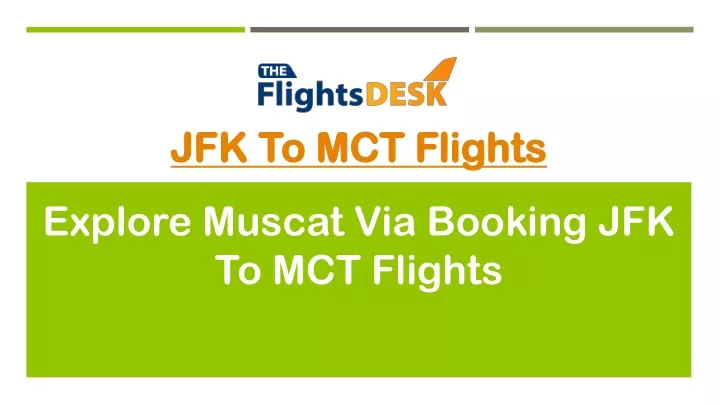 jfk to mct flights