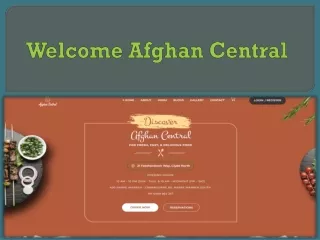Welcome Afghan Central