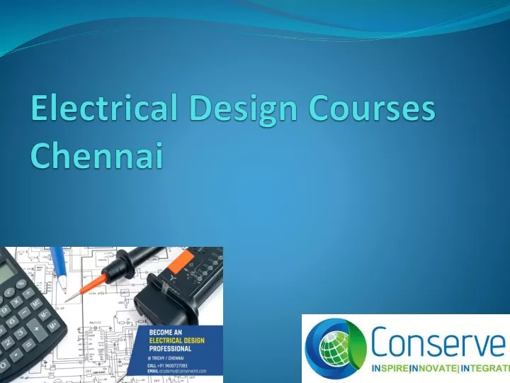 electrical design courses chennai