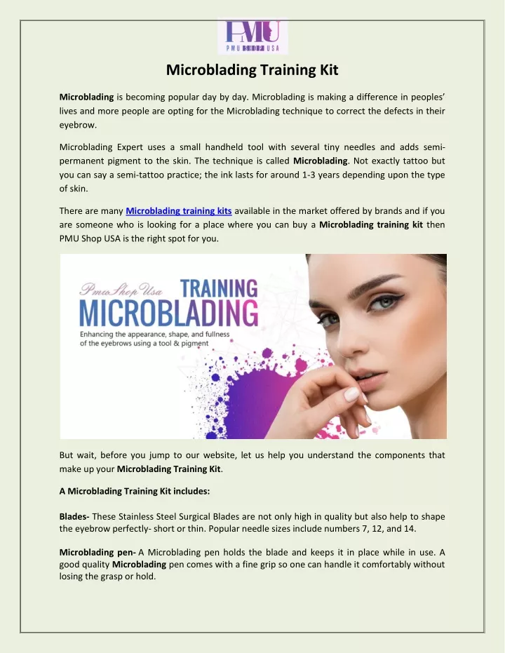 microblading training kit