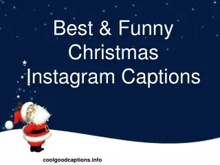 Best & Funny Christmas Instagram Captions