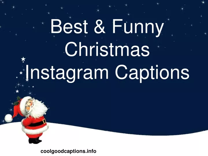 best funny christmas instagram captions