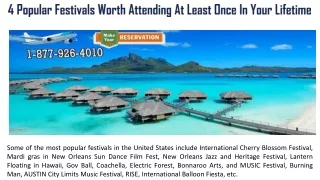4 Popular Festivals Worth Attending At Least Once In Your Lifetime