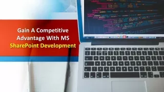 gain a competitive advantage with ms sharepoint