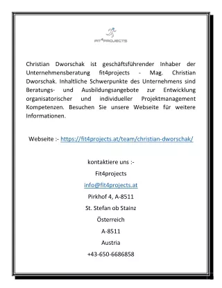 christian dworschak ist gesch ftsf hrender