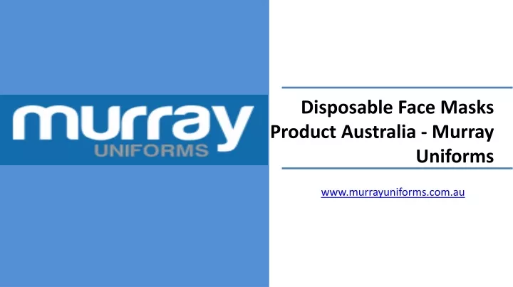 disposable face masks product australia murray