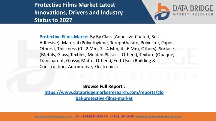 protective films market latest innovations