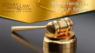Trusted Family Law Lawyers In Toronto