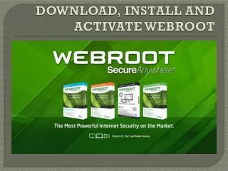 download install and activate webroot