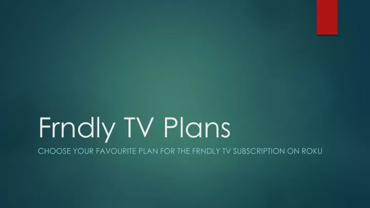 frndly tv plans