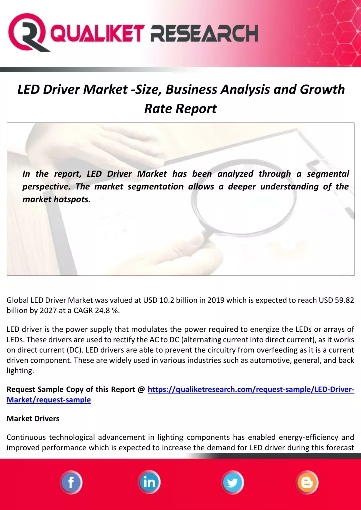 led driver market size business analysis