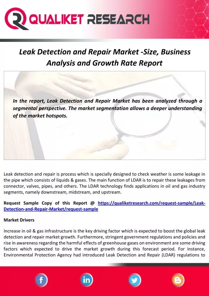 leak detection and repair market size business