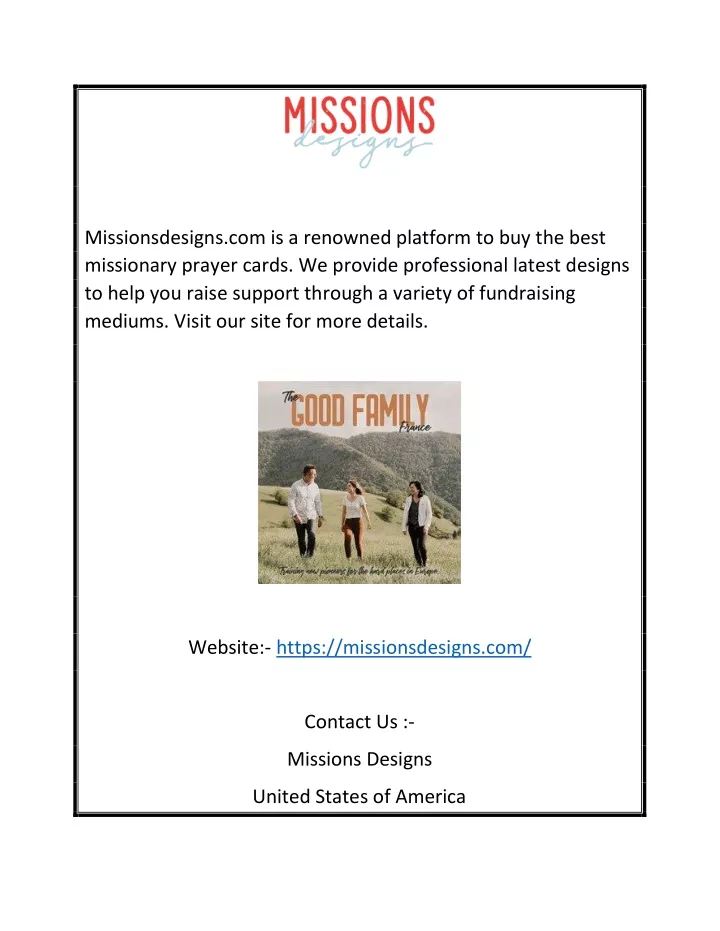 missionsdesigns com is a renowned platform