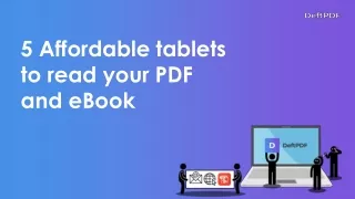 5 affordable tablets to read your pdf and ebook