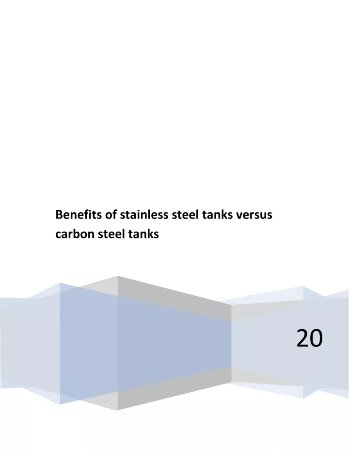 carbon steel tanks