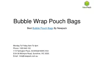 Bubble Wrap Pouch Bags