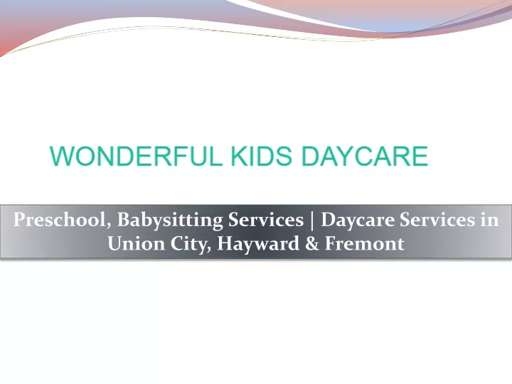 preschool babysitting services daycare services