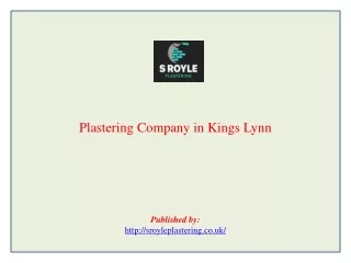 Plastering Company in Kings Lynn