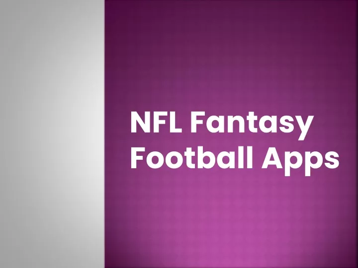 nfl fantasy football apps