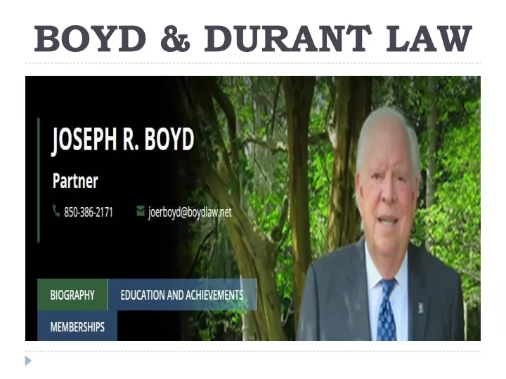 boyd durant law