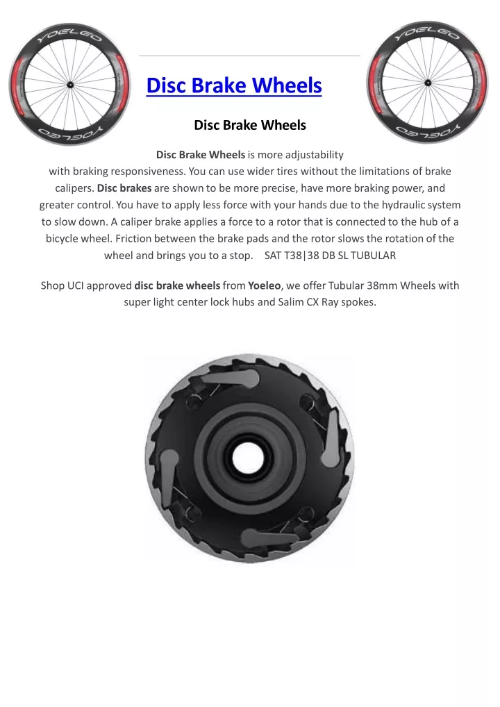 disc brake wheels