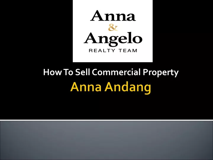 how to sell commercial property