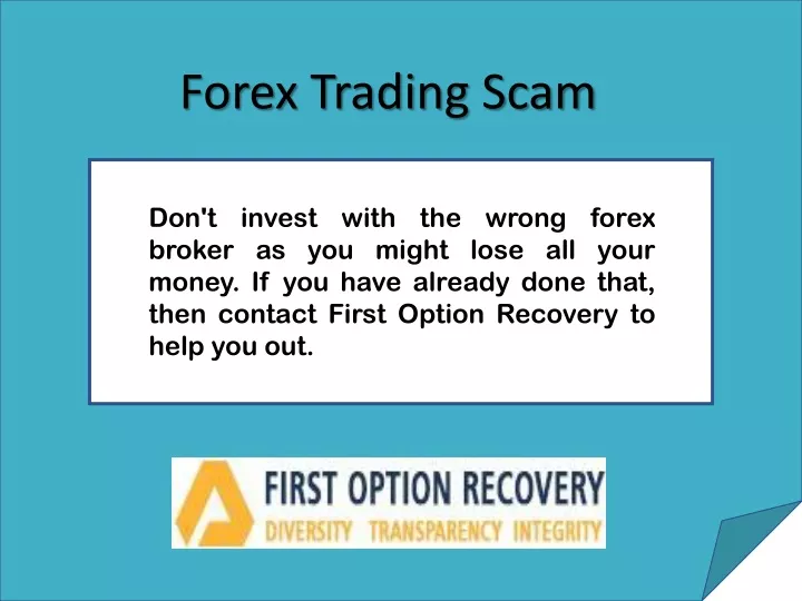 forex trading scam