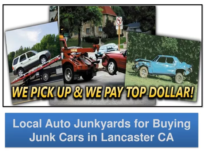 local auto junkyards for buying junk cars