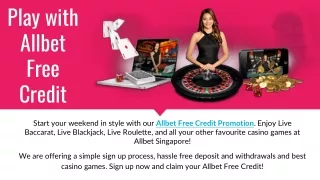 Play with Allbet Free Credit