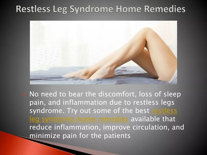 restless leg syndrome home remedies