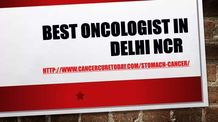 best oncologist in delhi ncr