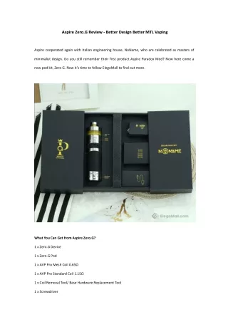 aspire zero g review better design better