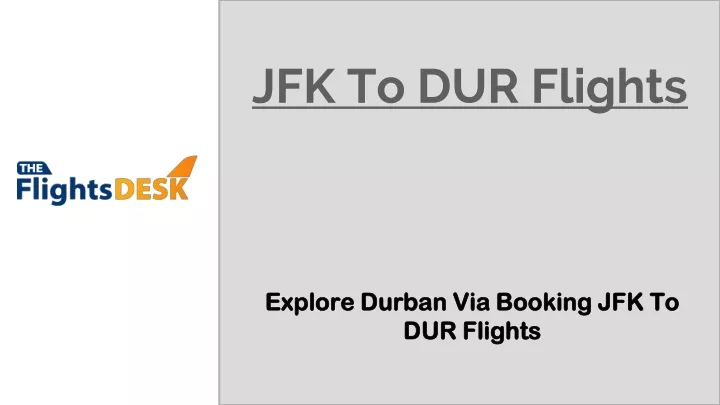 jfk to dur flights