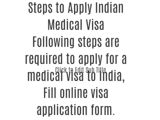 Indian Medical Visa - Process, Fee, Invitation Letter, required Documents