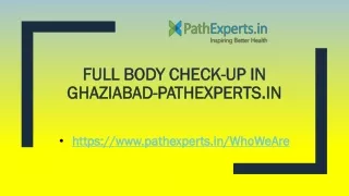 full body check full body check up in ghaziabad