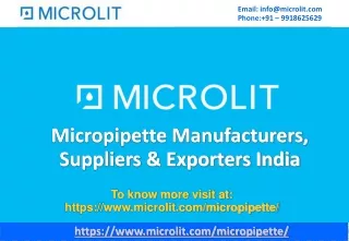 micropipette manufacturers suppliers exporters