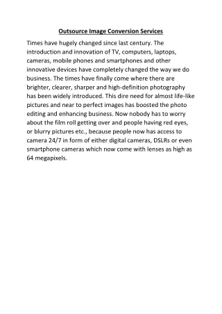 outsource image conversion services