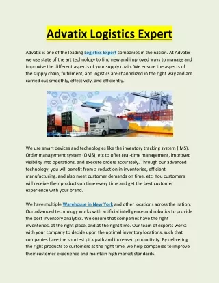 advatix logistics expert
