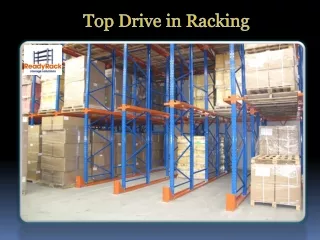 top drive in racking