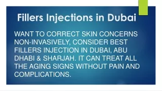 fillers injections in dubai