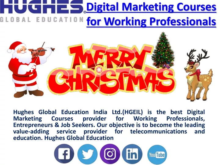 digital marketing courses for working professionals