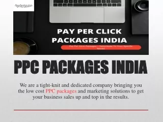 Pay Per Click Packages India