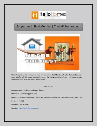 properties in navi mumbai thehellohomes com