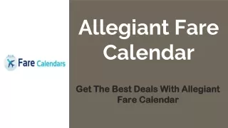allegiant fare calendar
