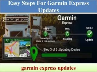 easy steps for garmin express updates