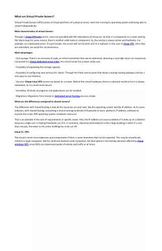 what are virtual private servers