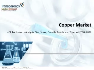Copper Market to Reach US$ 221.6 Billion by 2026
