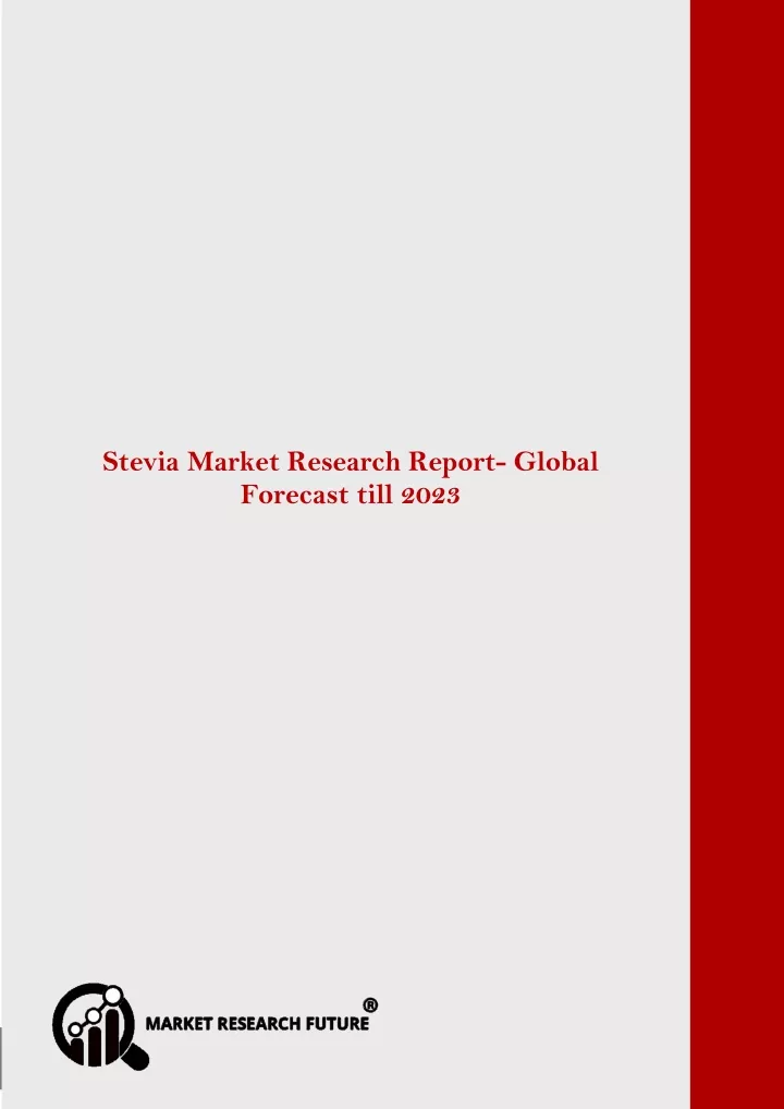 stevia market research report
