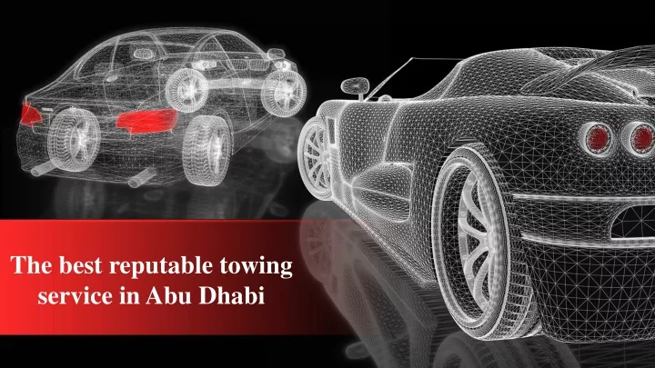 the best reputable towing service in abu dhabi
