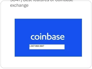 3847 best features of coinbase exchange